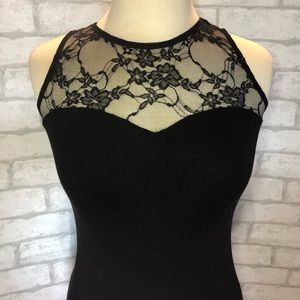 Lace top bodycon dress